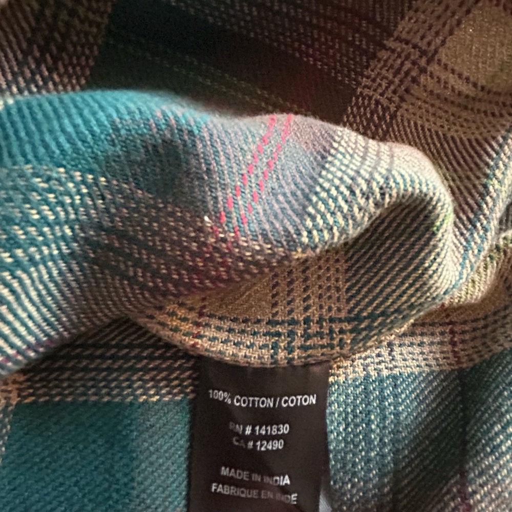 Dark Seas Flannel Button Up- NWT - Picture 6 of 10